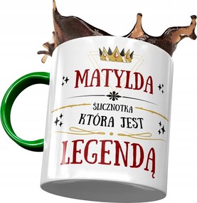 Zöld Bögre Matildának Barátnőknek Ajándék Nyomtatott Fotóval