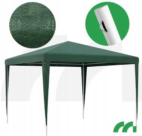 MalTec 3 x 3 x 1,9 m-es fémvázas pavilon, sörsátor, vízálló, zöld