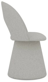 Világosszürke kárpitozott étkezőfotel Kalo – Makamii