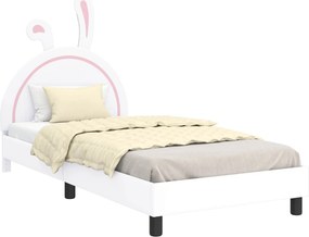 vidaXL Gyerekágy kerettel fejtámlával Fehér 80 x 200 cm PU