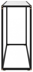 fehér edzett üveg tálalóasztal 100 x 35 x 75 cm