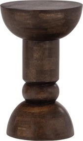 Mangófa kerek tárolóasztal ø 46 cm Emel – WOOOD