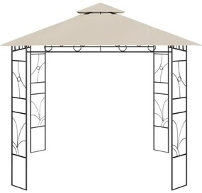 krémszínű pavilon 3 x 3 x 2,7 m 160 g/m²