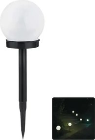 LED napelemes gyeplámpa műanyag gömb alakú 6500K