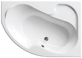 Asszimetrikus kád Ravak Rosa I 140x105 cm akrilát jobb CV01000000