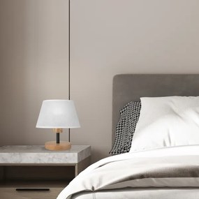 Brilagi - LED Asztali lámpa ANTHONY 1xE14/40W/230V tölgy/fehér