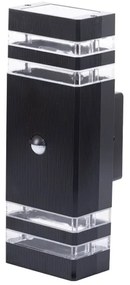 Kültéri fali lámpa érzékelővel BREZZA 2xGU10/35W/230V IP65