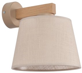 Brilagi - Fali lámpa LATTE SABIA 1xE27/60W/230V fenyő/bézs 11555