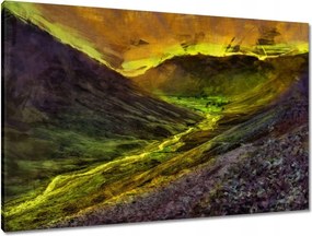 Vászonkép 90x60 Folyó a völgyben Tájkép