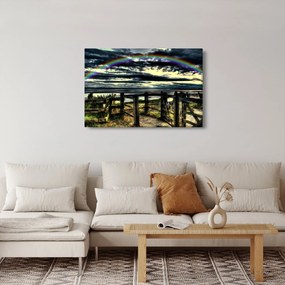 Szivárvány a tenger felett képe (90x60 cm)