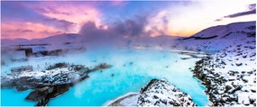 Kép - kék lagúna, Izland (120x50 cm)