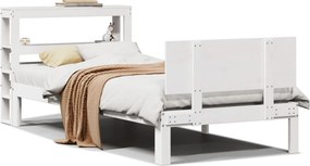 vidaXL fehér ágykeret fejtámlával matrac nélkül 90x190 cm