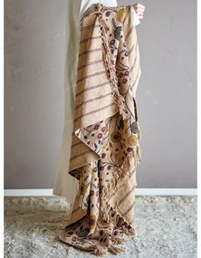 Barna újrahasznosított pamut takaró 130x160 cm Eydis – Bloomingville