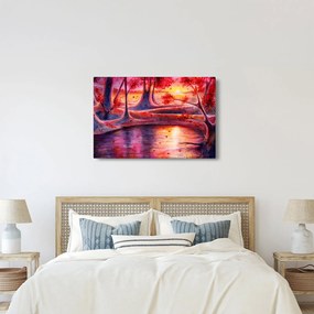 Egy varázslatos erdő képe (90x60 cm)