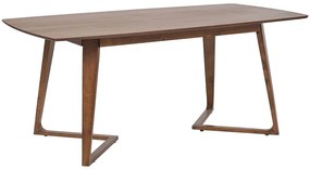 Étkezőasztal, HUXTER, Sötét Fa Színű, 180x90x75 Beliani