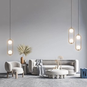 Maytoni klasszikus modern függeszték ring fehér sárgaréz mymod013pl-02bs1