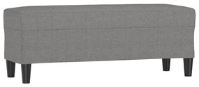 sötétszürke szövet pad 100x35x41 cm