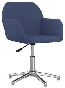 Kék szövet forgó irodaszék