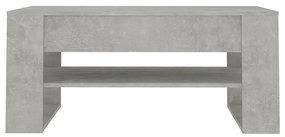 Betonszürke szerelt fa dohányzóasztal 102 x 55 x 45 cm
