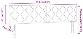 LED fejvég gyémánt blokkminta fekete 160 cm szövet