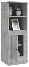 betonszürke szerelt fa magasszekrény 36x35,5x103,5 cm