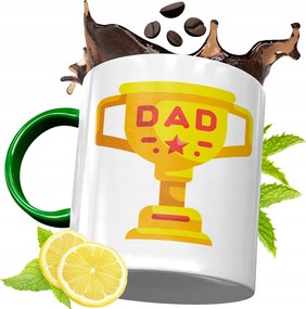 Zöld Bögre Apukának Születésnapi Ajándék fényképes nyomtatással