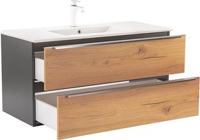 Vario Trim 100 alsó szekrény mosdóval antracit-tölgy