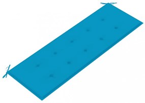 kék oxford szövet kerti padpárna 150 x 50 x 3 cm