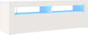 vidaXL fehér TV-szekrény LED-lámpákkal 120 x 35 x 40 cm
