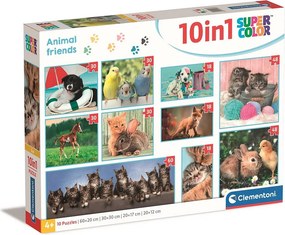 Állatos Friends 10 az 1-ben puzzle Clementoni