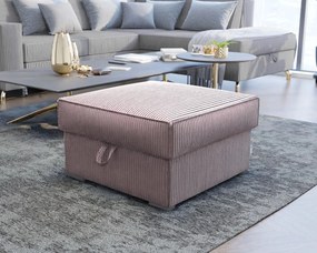 SMART COSARO XL tárolós puff 71x71 cm, világoslila
