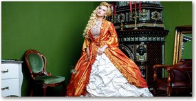 Fotó vászonkép edzett üveg Arisztokrata 140x70