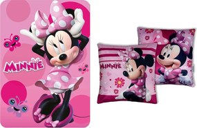 Disney Minnie Chic Lovely polár takaró és párna szett, 2 részes