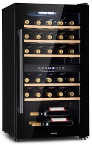 Klarstein Barossa 29 Duo, borhűtő, 80 liter, 29 palack, 2 zóna, gombos vezérlés