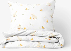 Goldea húsvéti pamut ágyneműhuzat - kacsák 220 x 200 és 2db 70 x 90 cm
