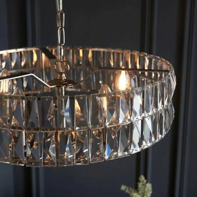 Endon glamour modern függeszték clifton nikkel átlátszó end104467