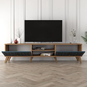 TV szekrény Class - Walnut, Chalcedony