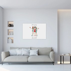 Kép - Örökké fiatal, örökké részeg (90x60 cm)