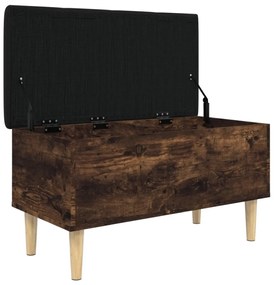 füstös tölgy színű szerelt fa tárolópad 82x42x46 cm