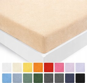 Frottír lepedő 220x200 cm gumis pamut premium Különböző Színekben