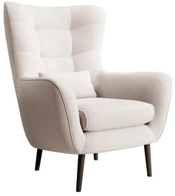 Fotel lábtartóval Veneza VZ1  (krém + fekete). 1098941
