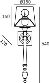 Cosmolight AUSTIN W01296BK-WH Fali lámpa 1x40W/E27 IP20