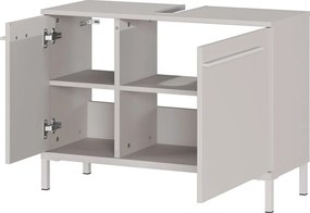 Krémszínű matt mosdó alatti szekrény 80x59 cm Laurino – Germania