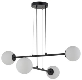 Csillár zsinóron BALANS 4xG9/12W/230V fekete