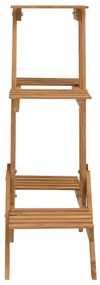 fenyőfa virágtartó állvány 83 x 25 x 83 cm