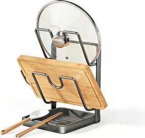 Erős Fedőtartó Kanál Rendszerező 2 Fedőhöz Acél Szilárd