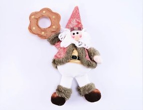 Mikulás dekoráció üvegre 15 cm hosszú 493669