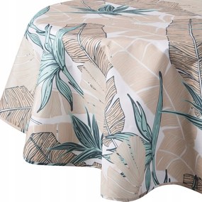 Dekoratív, vízálló, kerek Abrosz Garden 150x150 Eurofirany bézs