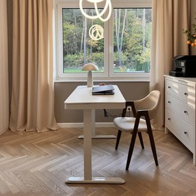 VELSEN íróasztal elektromos magasságállítással, vezérlőpanellel 120x60 cm fehér
