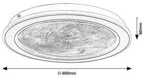 Rabalux 71281-LED Dimmelhető mennyezeti lámpa ZOFRAEL 24W/230V 3000-6500K Ø40 cm+ távirányító